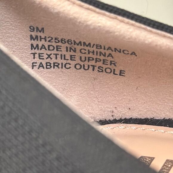 MIA Black Classic Heels with Textured Fabric - Picture 8 of 12